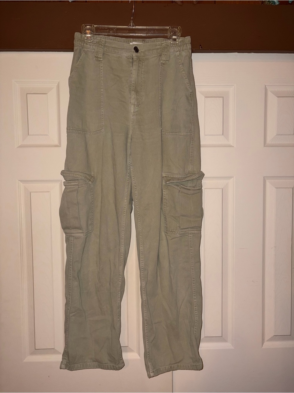 Women’s Green Stretchy Cargo Pants
